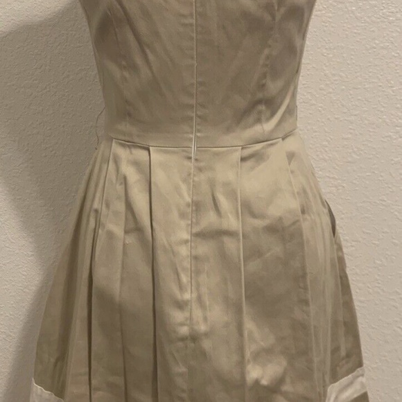 White House Black Market Tan Princess Rockabilly Sun Dress Women's Size 00 - Picture 5 of 14